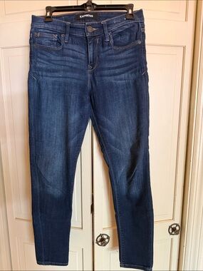 Express Dark Blue Women's Skinny Jeans